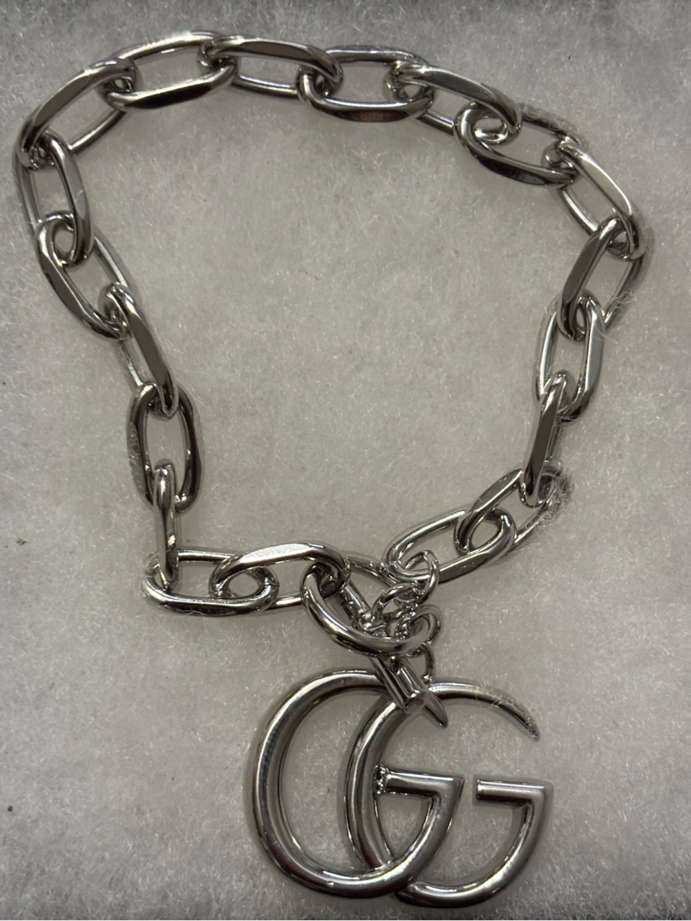 Silver Double-G Link Bracelet - Designer Style